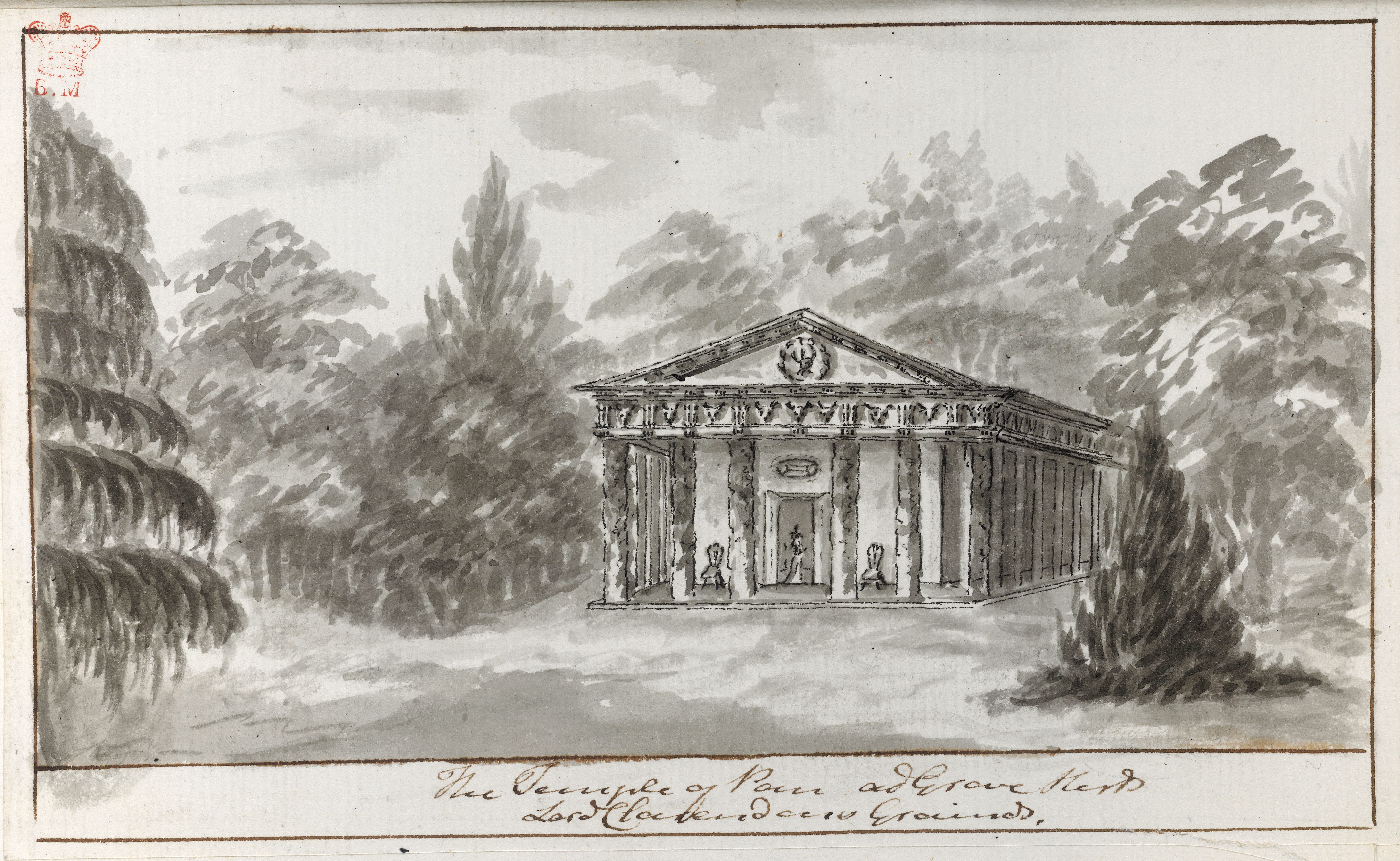Lady Amabel and Landscape Ornament at The Grove, Hertfordshire