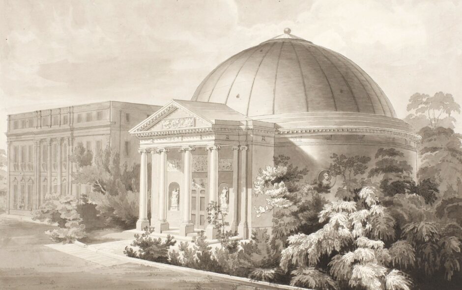 The Garden Temple and the Pantheon, Ince Blundell, Merseyside.